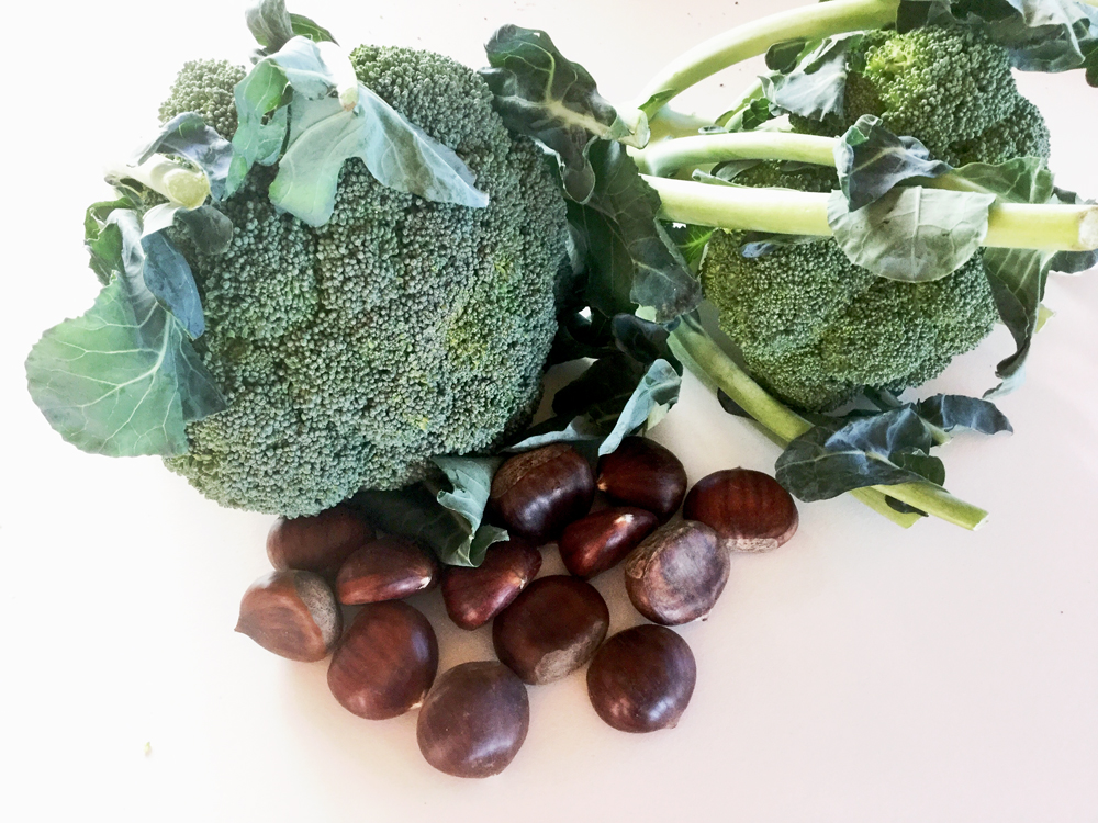 brocoli et châtaignes recette rapide
