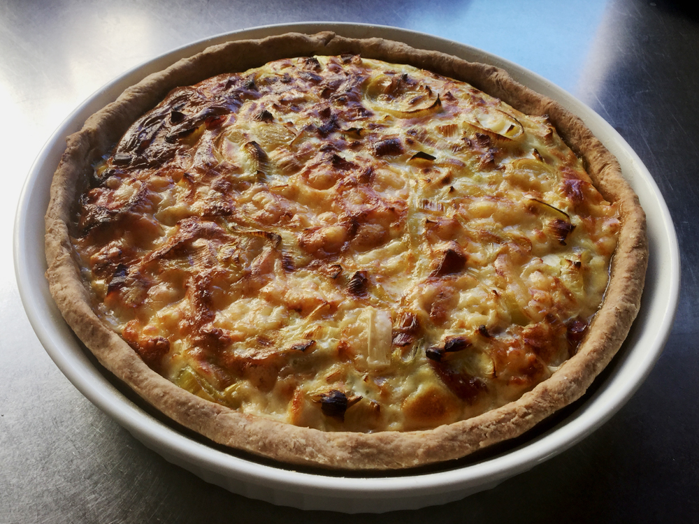 quiche aux poireaux gruyère