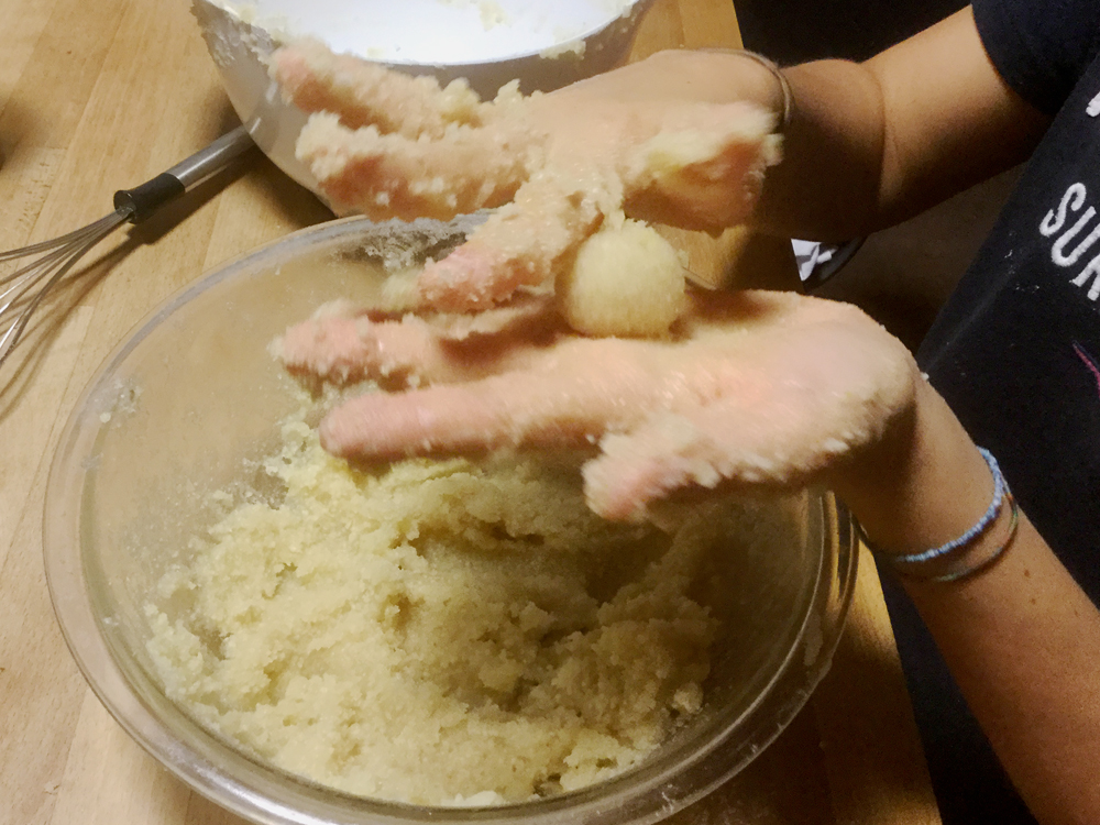 préparation des panellets