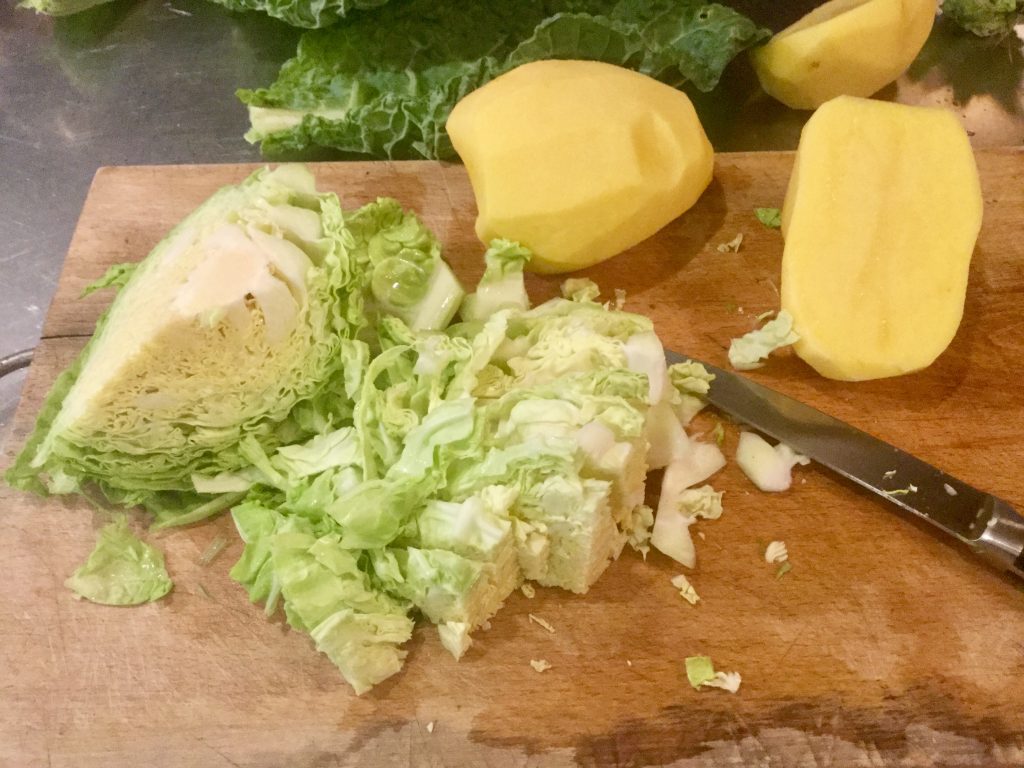 tailler le choux en lamelles